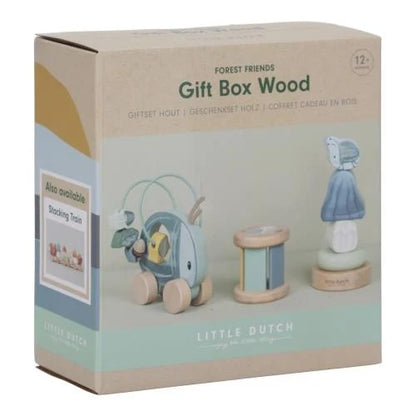 Coffret cadeau - 3 jeux d'éveil en bois - Forest Friends