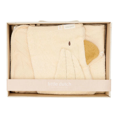 Coffret cadeau - Little Goose - Cape de bain & Gant de toilette Oie