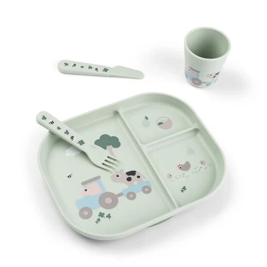 Coffret repas - Tiny Farm - Vert