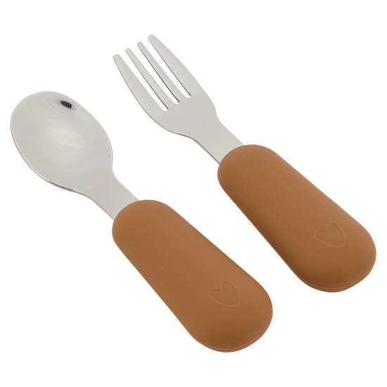 Couverts en silicone - Caramel