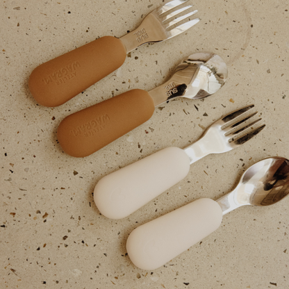 Couverts en silicone - Écru