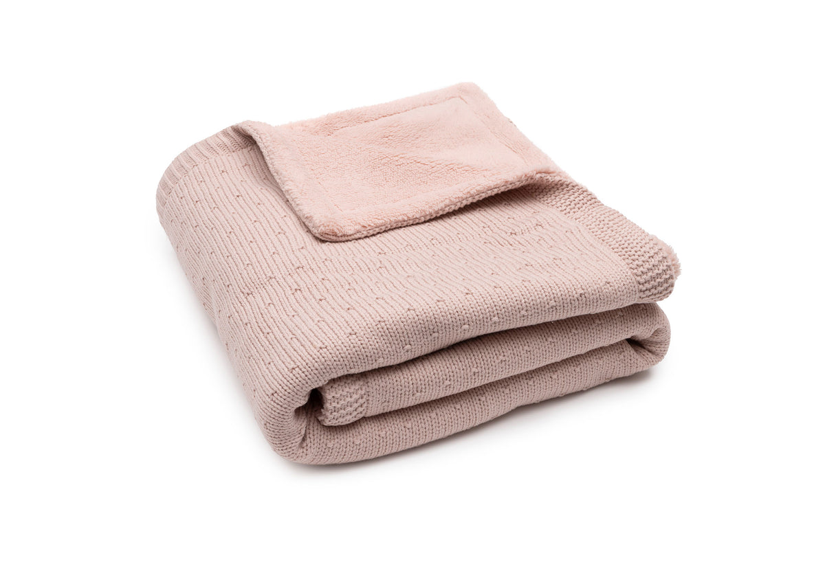 Couverture TOG 2  - Sprinkle Knit/Fluffy - Silk Rose - 75 x 100 cm