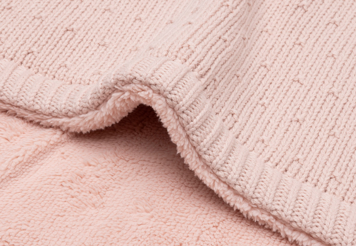 Couverture TOG 2  - Sprinkle Knit/Fluffy - Silk Rose - 75 x 100 cm