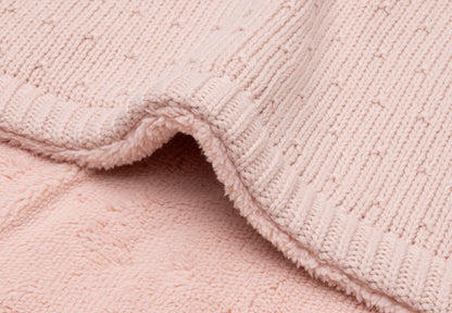 Couverture TOG 2  - Sprinkle Knit/Fluffy - Silk Rose - 75 x 100 cm