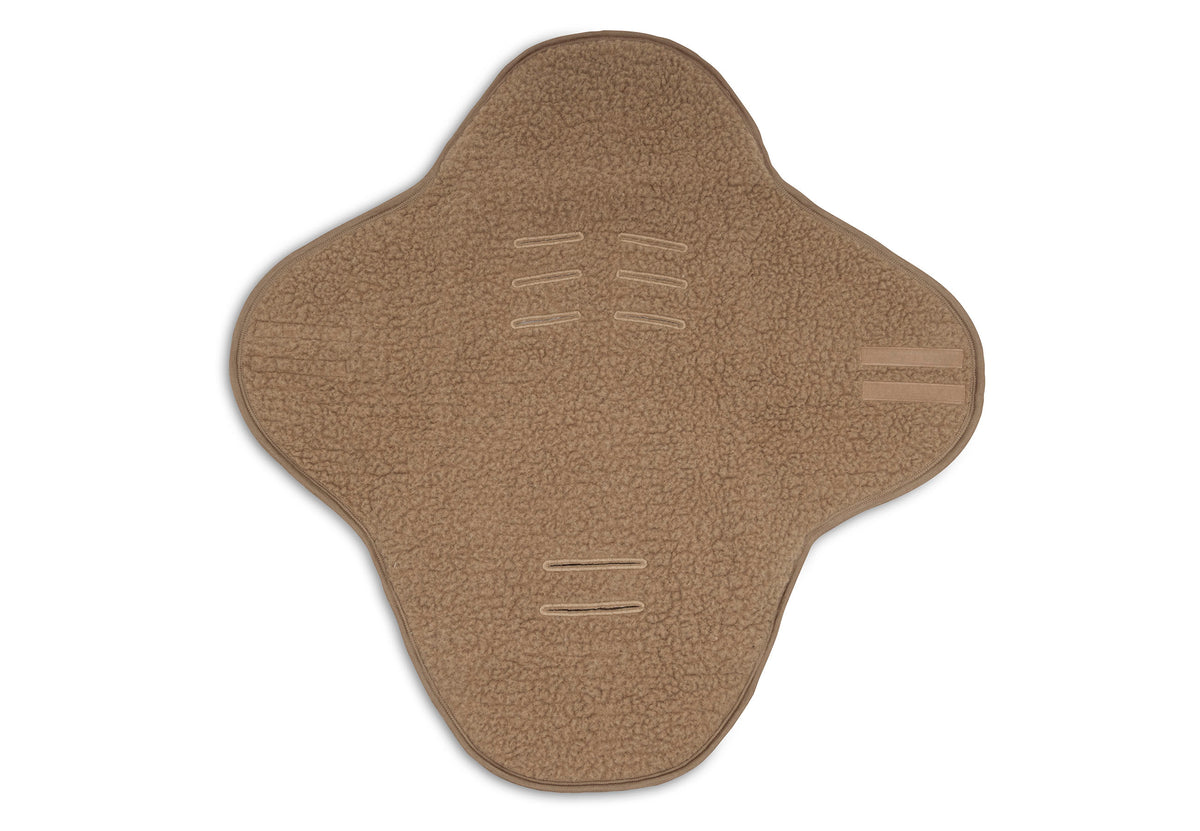Couverture portefeuille Sherpa - Merino Wool - Dark Hazel