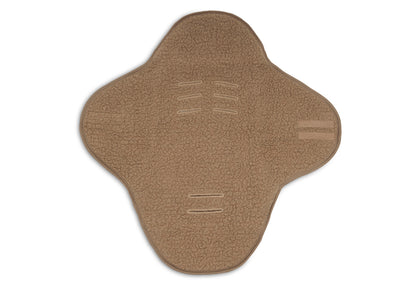 Couverture portefeuille Sherpa - Merino Wool - Dark Hazel