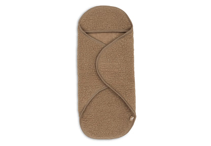 Couverture portefeuille Sherpa - Merino Wool - Dark Hazel