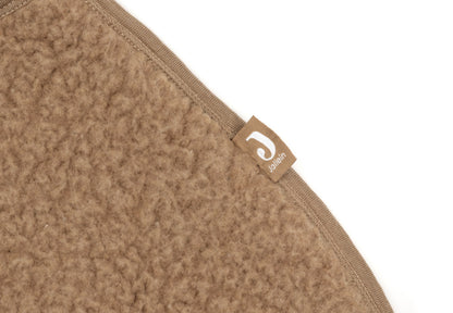 Couverture portefeuille Sherpa - Merino Wool - Dark Hazel