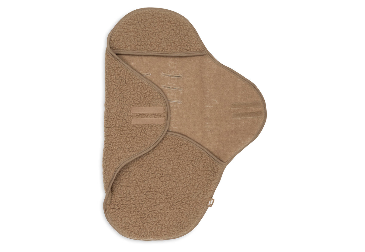 Couverture portefeuille Sherpa - Merino Wool - Dark Hazel