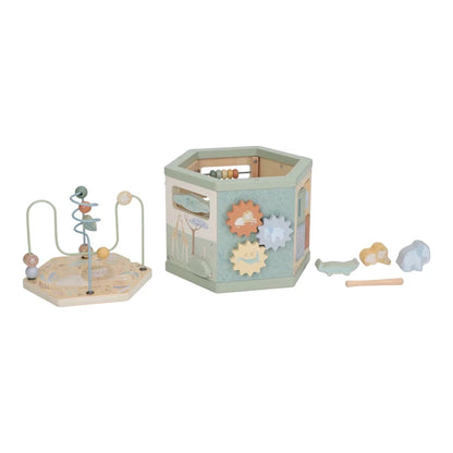 Cube d'activités hexagonal en bois - Safari Friends