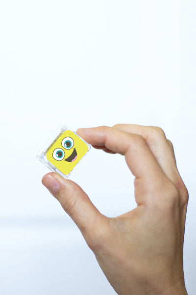 Cube lumineux pour le bain, coloris Jaune
