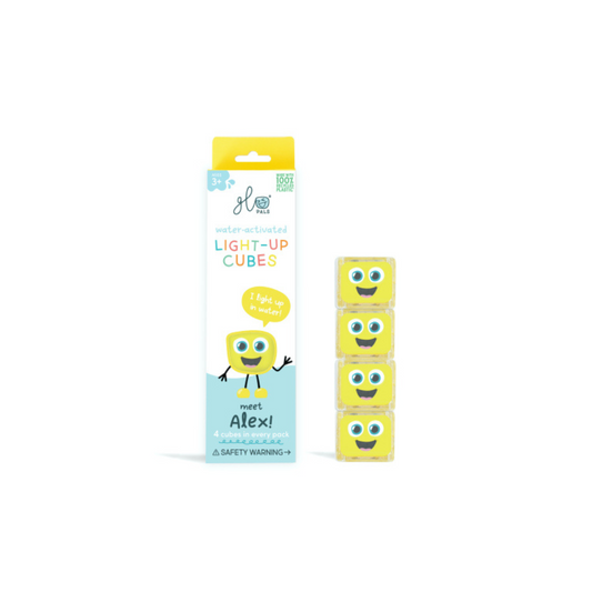Cube lumineux pour le bain, coloris Jaune