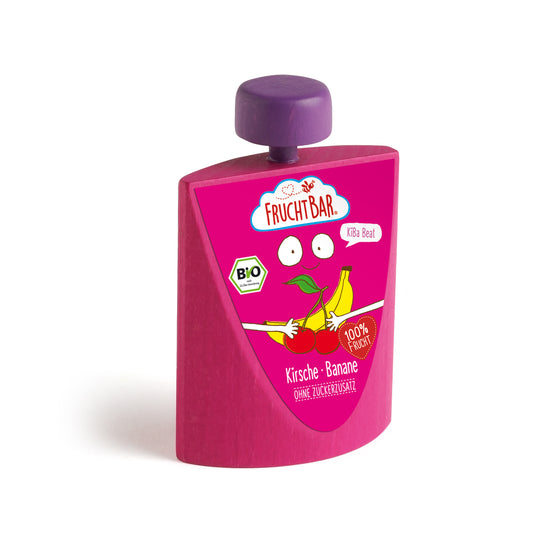 Dînette en bois – Compote Banane Cerise