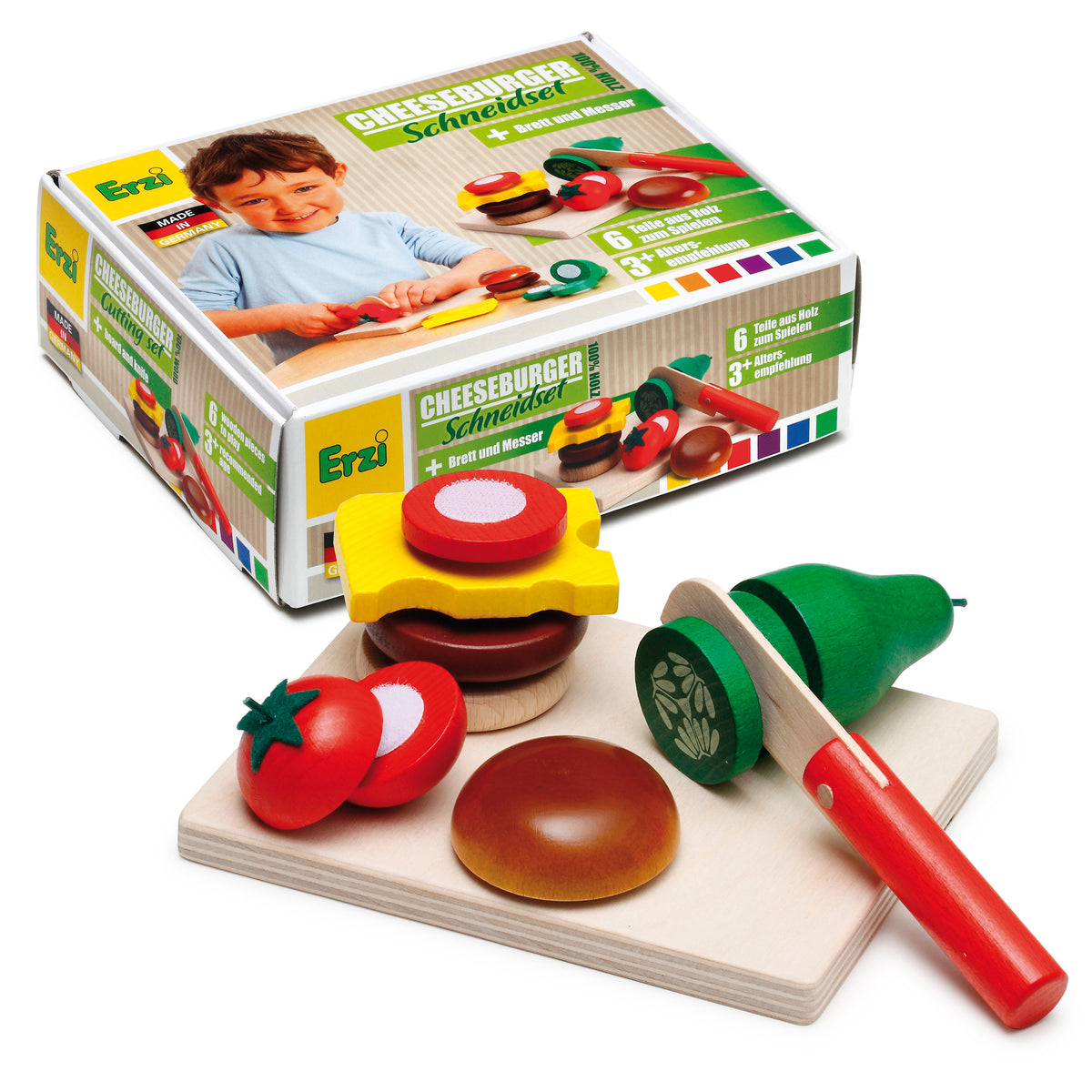 Dînette en bois - Set cheeseburger