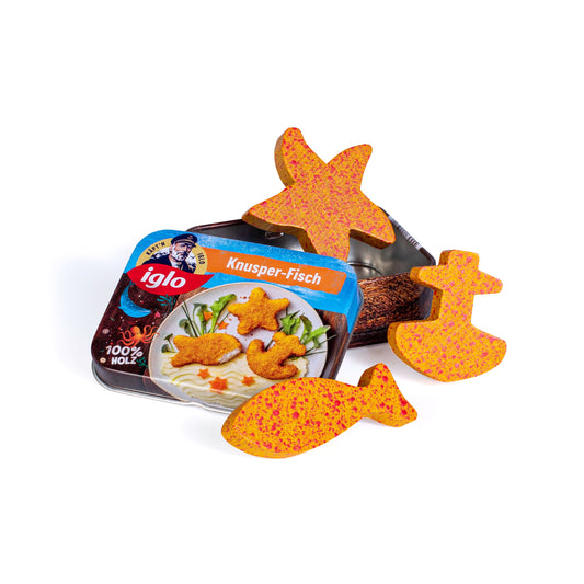 Dînette en bois – Poissons panés