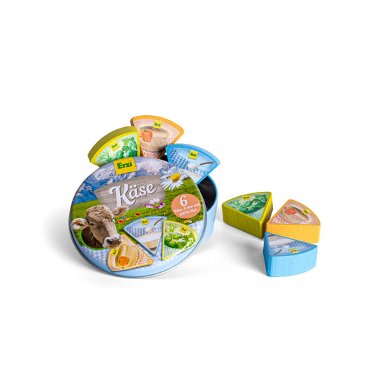 Dînette en bois – Portions de fromage en boite