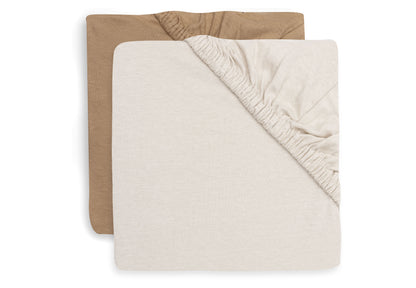 Drap-housse - Hazel / Oatmeal - 60x120 ( Lot de 2 )