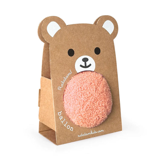 Ballon peluche - Corail - 12 cm