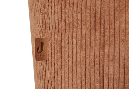 Fauteuil Pouf velours côtelé, coloris Caramel, vue détail 3
