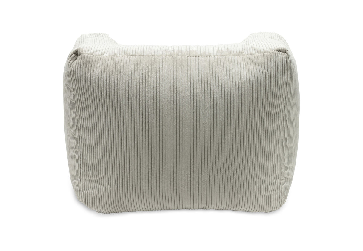 Fauteuil Pouf velours côtelé, coloris Olive Green, vue détail 2
