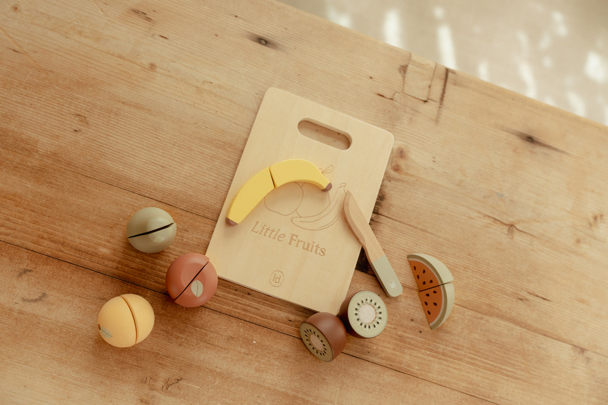 Fruits à découper en bois
