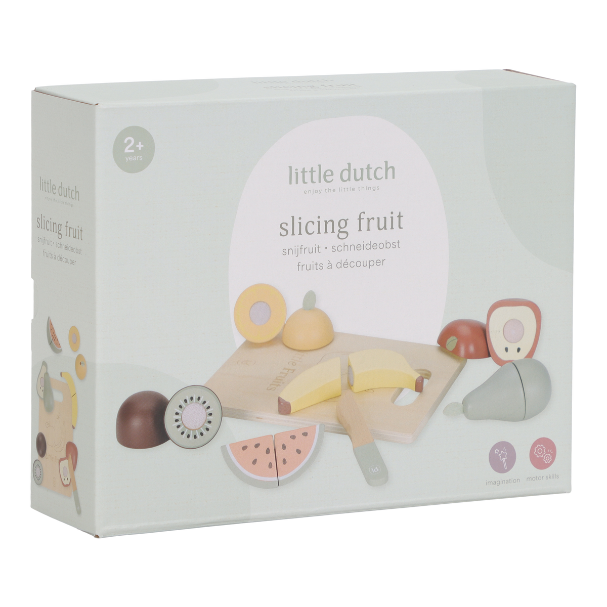 Fruits à découper en bois