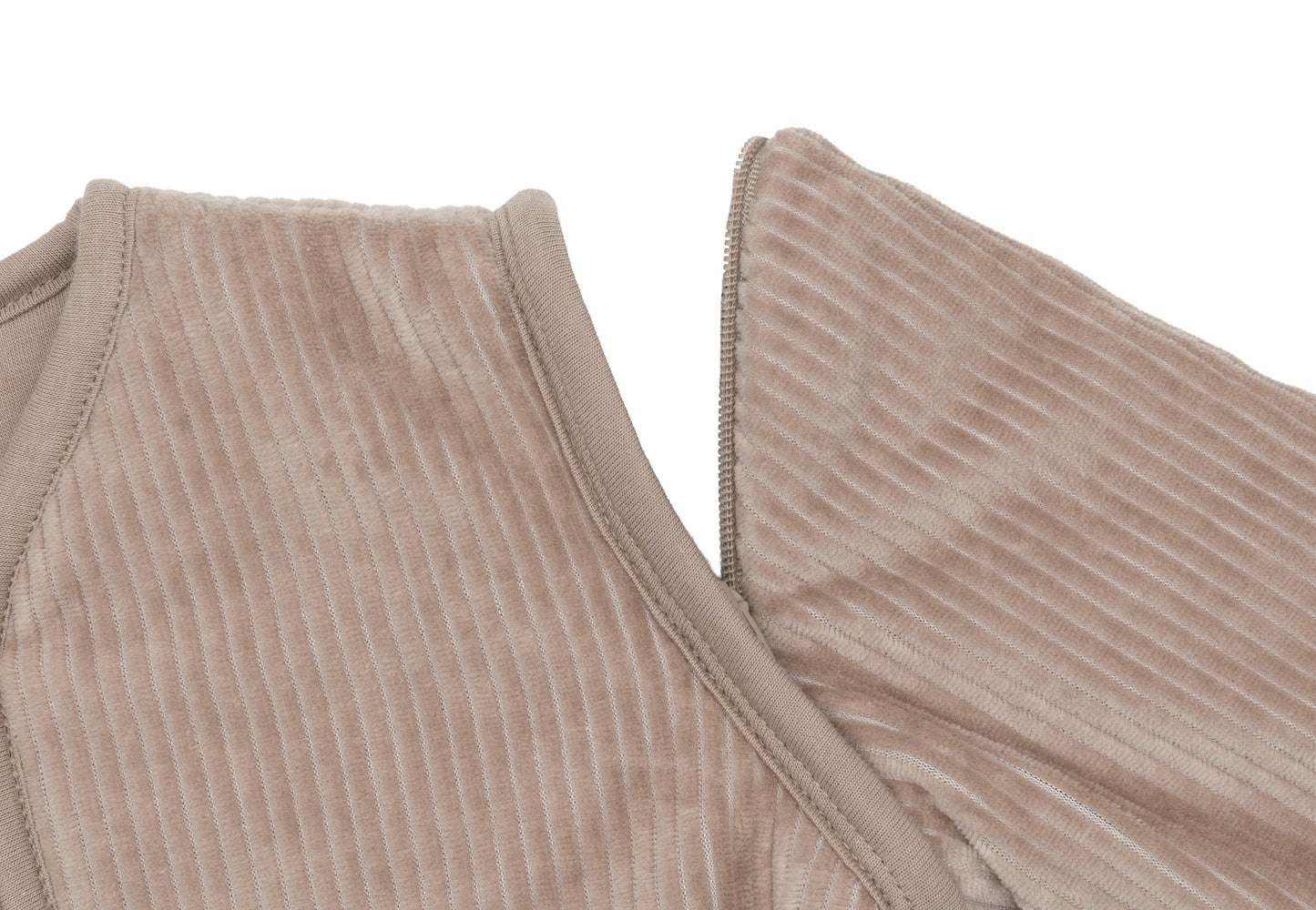 Gigoteuse avec Manches Amovibles ronde - Rib Milky Coffee