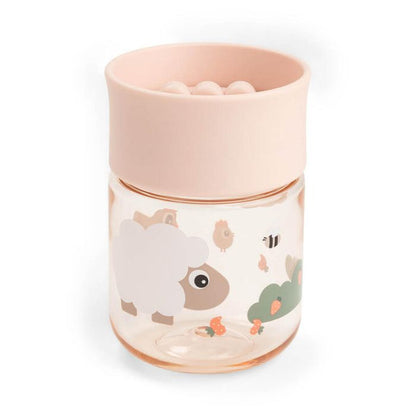 Gobelet d'apprentissage 360° - Tiny Farm - Rose