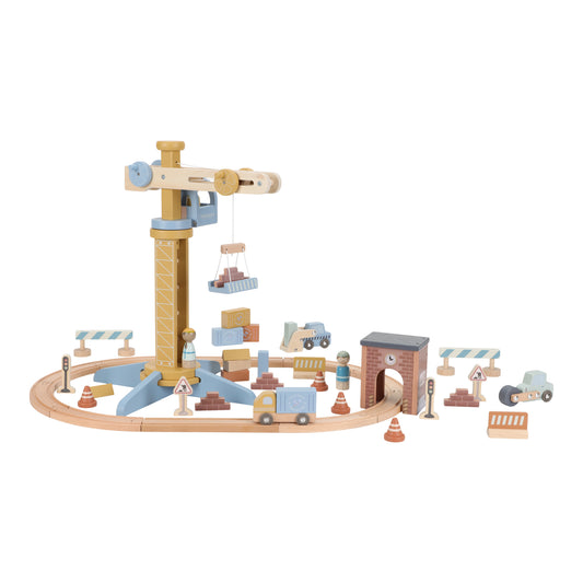 Grue et chantier en bois