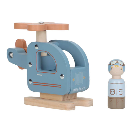 Hélicoptère en bois