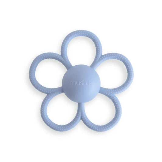 Hochet de dentition – Fleur Bleue
