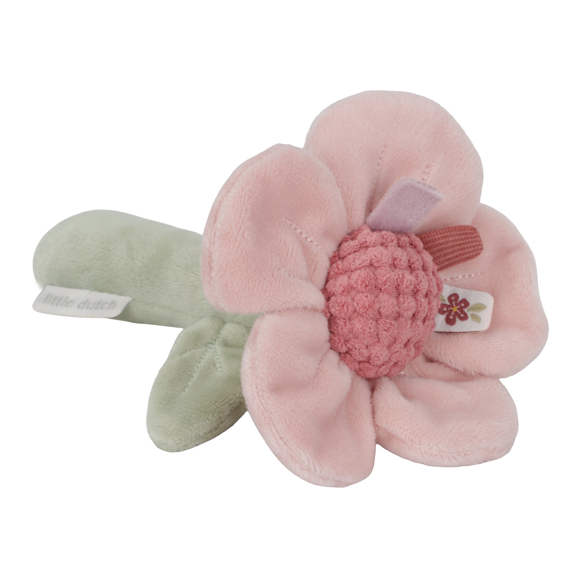 hochet peluche fleur