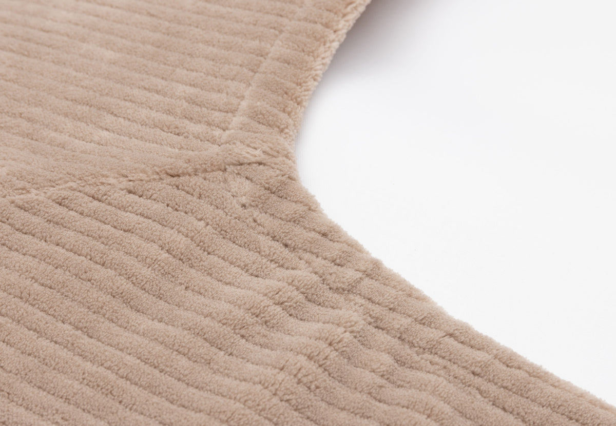 Housse matelas à langer – Cloudy Rib Milky Coffee, vue détail 2