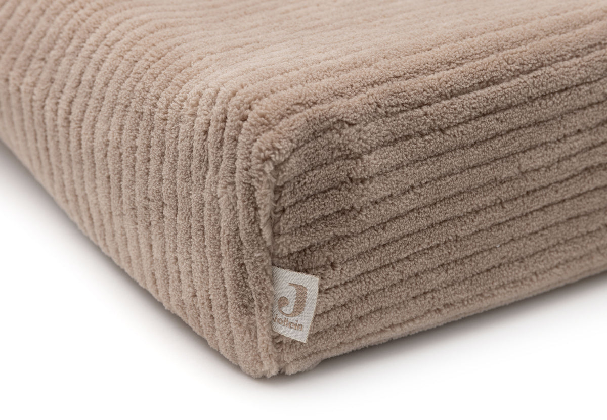 Housse matelas à langer – Cloudy Rib Milky Coffee, vue détail 3