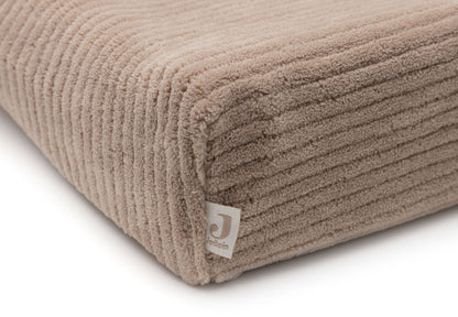 Housse matelas à langer – Cloudy Rib Milky Coffee, vue détail 3