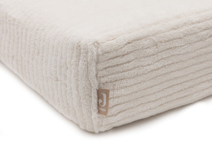Housse matelas à langer – Cloudy Rib Oatmeal, vue détail 3