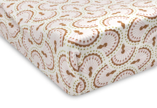 Housse matelas à langer Jersey – Soft Plumes, vue détail 2