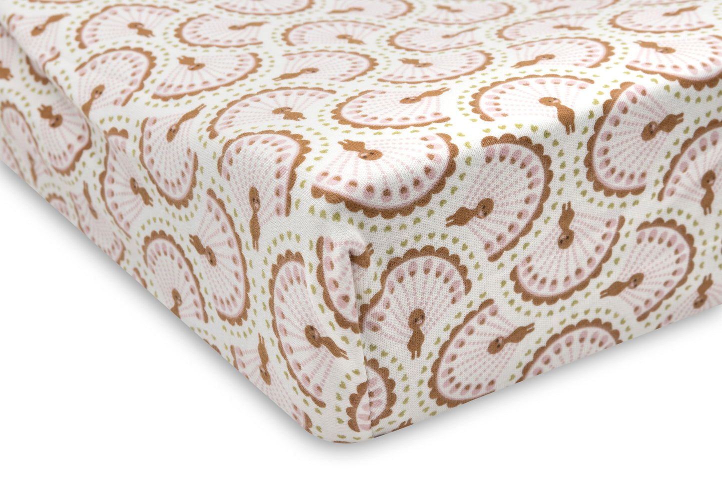 Housse matelas à langer Jersey - Soft Plumes