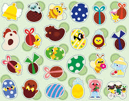 Boîte métal - 300 gommettes Pâques