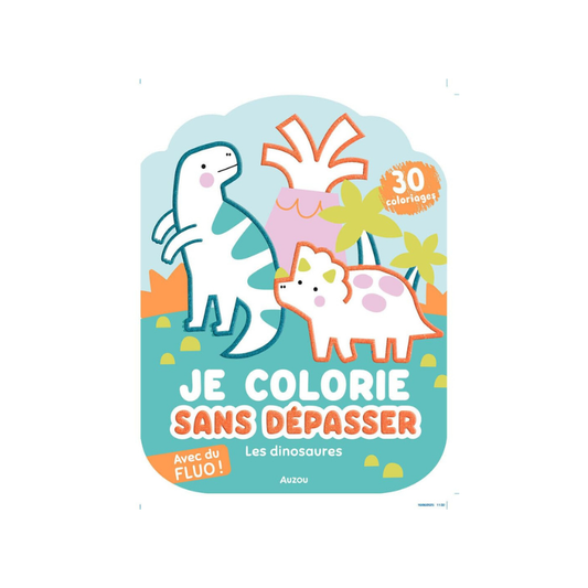 Je colorie sans dépasser – Les dinosaures