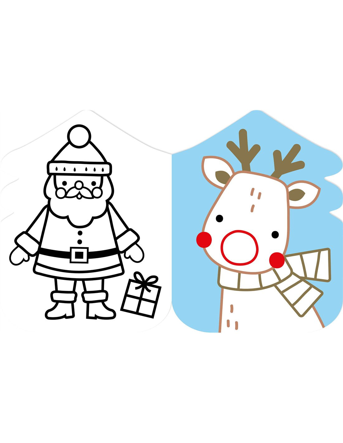 Je colorie sans dépasser - Noël