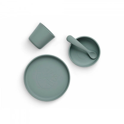 Coffret repas - Silicone Ash green