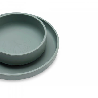 Coffret repas - Silicone Ash green