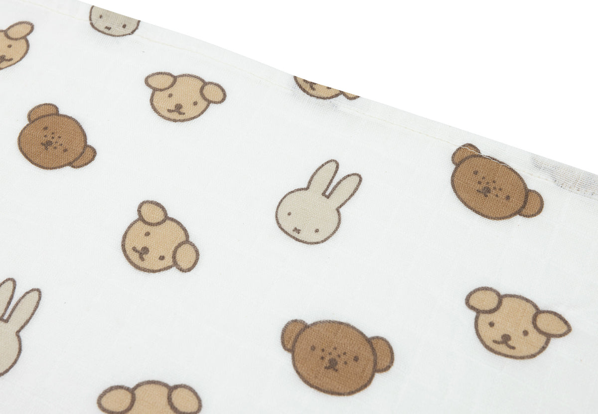 Lange gaze de coton – Miffy & Friends – Lot de 3 – 70 x 70 cm, vue détail 2