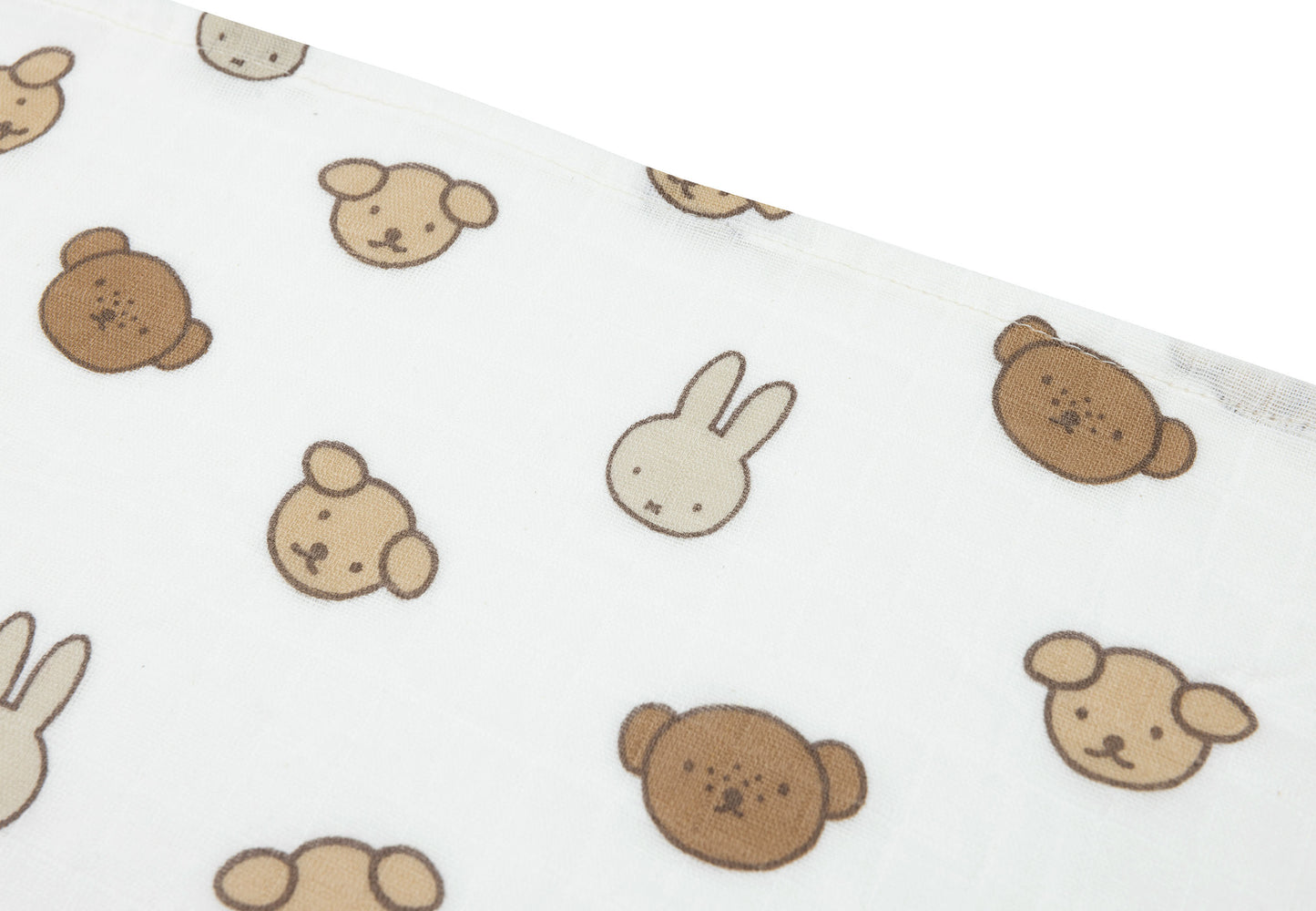 Lange gaze de coton - Miffy & Friends - Lot de 3 - 70 x 70 cm