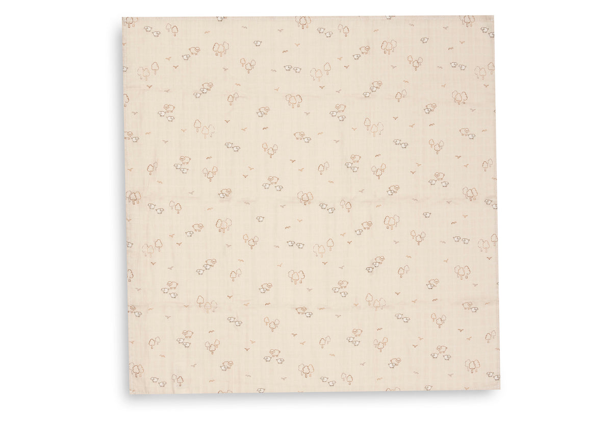 Lange gaze de coton - Woolly - Lot de 3 - 70 x 70 cm