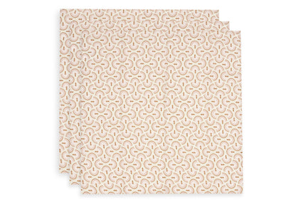Lange gaze de coton - Soft Plumes - Lot de 3 - 70 x 70 cm