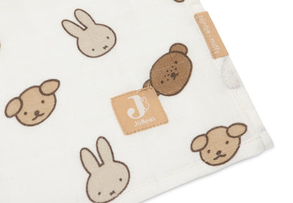 Lange gaze de coton - Miffy & Friends - Lot de 2 - 115 x 115 cm