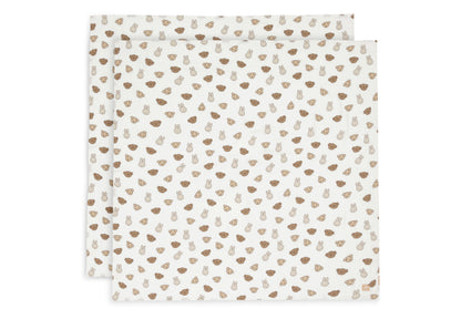 Lange gaze de coton - Miffy & Friends - Lot de 2 - 115 x 115 cm