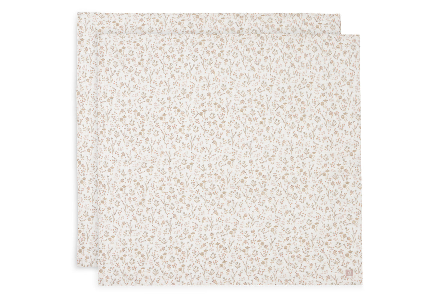 Lange gaze de coton - Bloomy - Lot de 2 - 115 x 115 cm